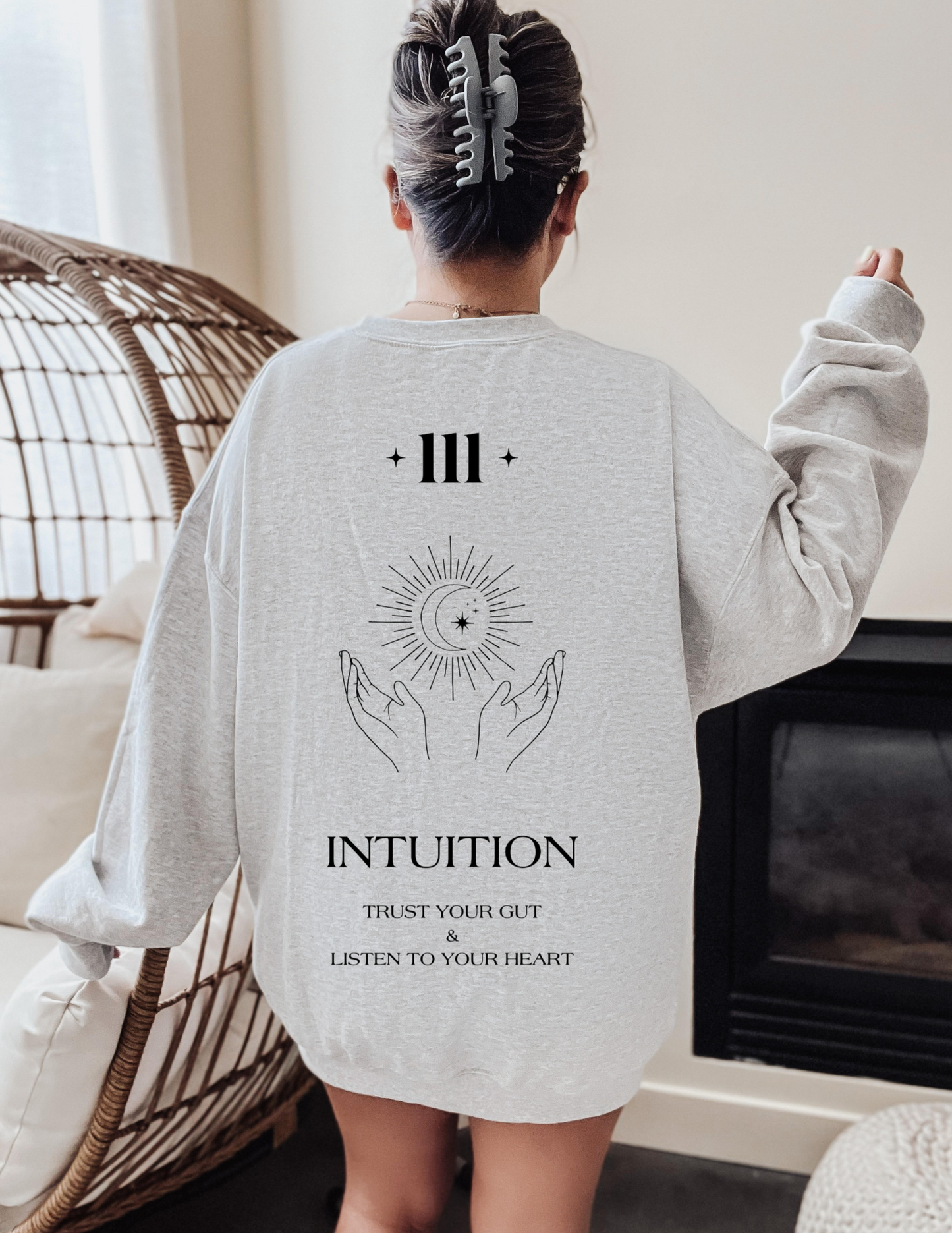 111 Angel Number Hands Crewneck