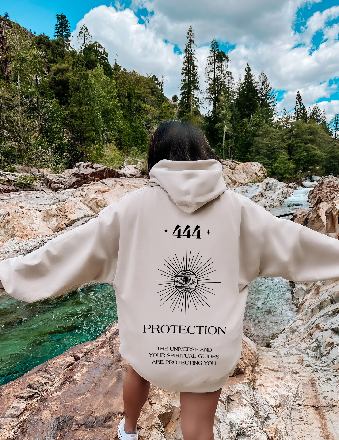 444 Angel Number Eye 2 Hoodie