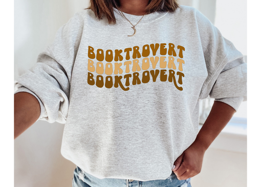 Booktrovert Brown Crewneck