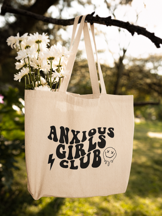 Anxious Girls Club Zipper Tote Bag