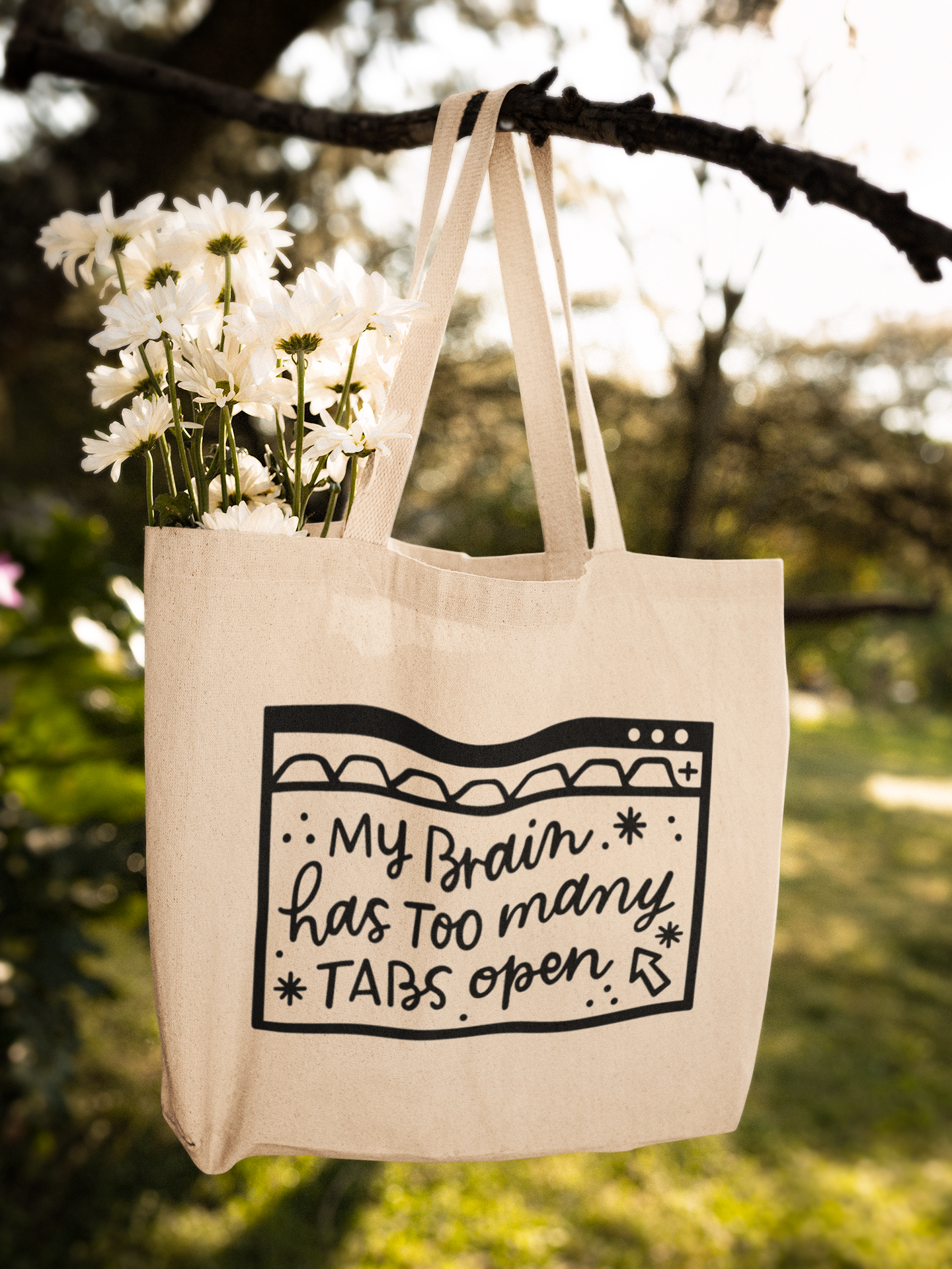 My Brain Has Too Many Tabs Open Zipper Tote Bag
