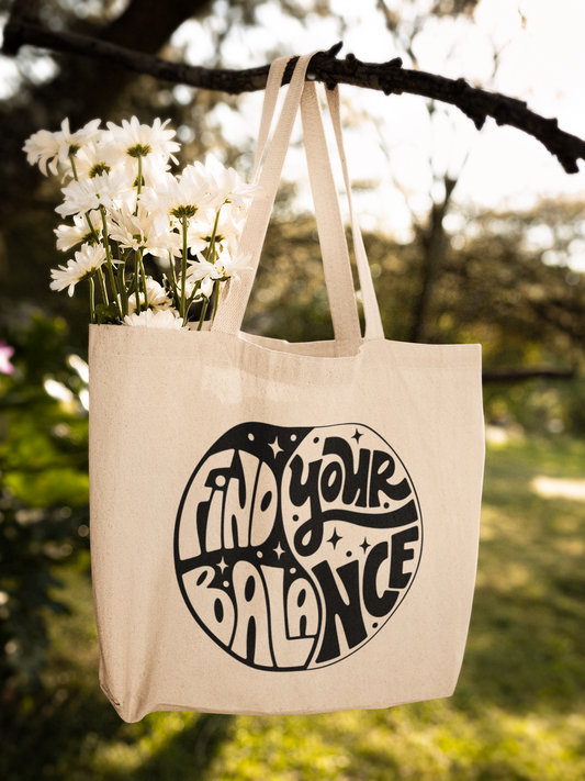 Find Your Balance Zipper Tote Bag