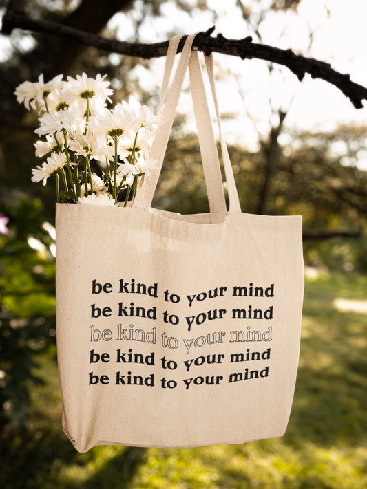 Be Kind to Your Mind Layered Zipper Tote Bag