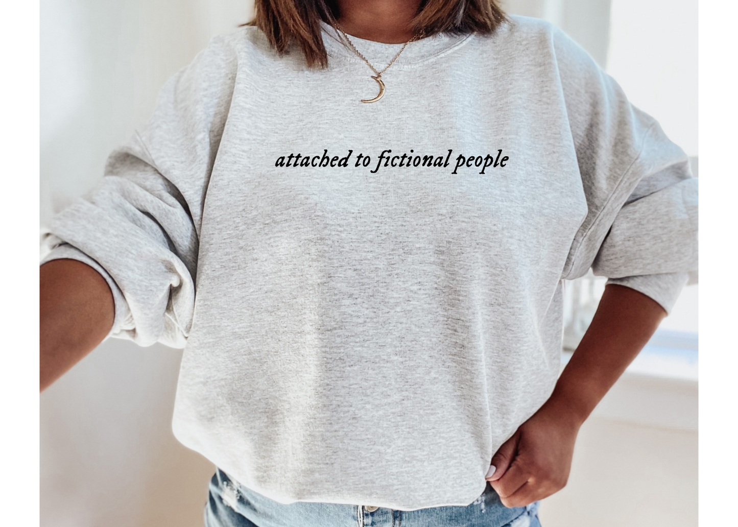 Attached to Fictional People Crewneck