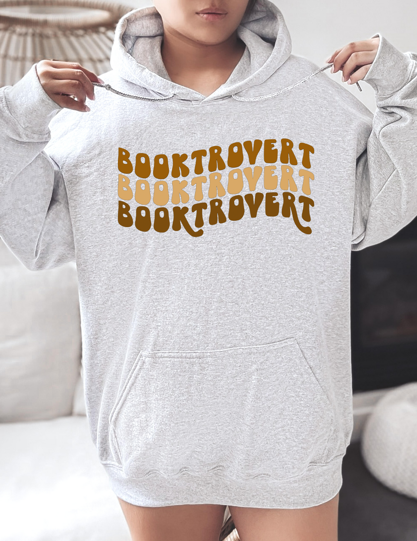 Booktrovert Brown Hoodie